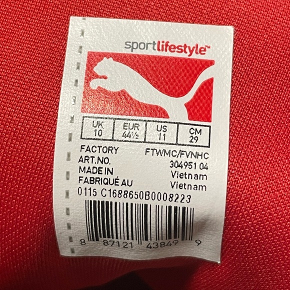 Puma Ferrari Sport Men’s Shoes, size US 11, only worn twice - Picture 4 of 4